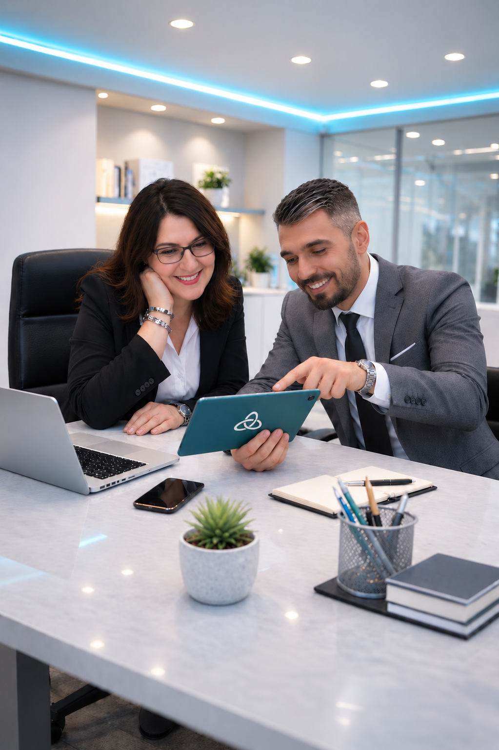 Profesionales trabajando
